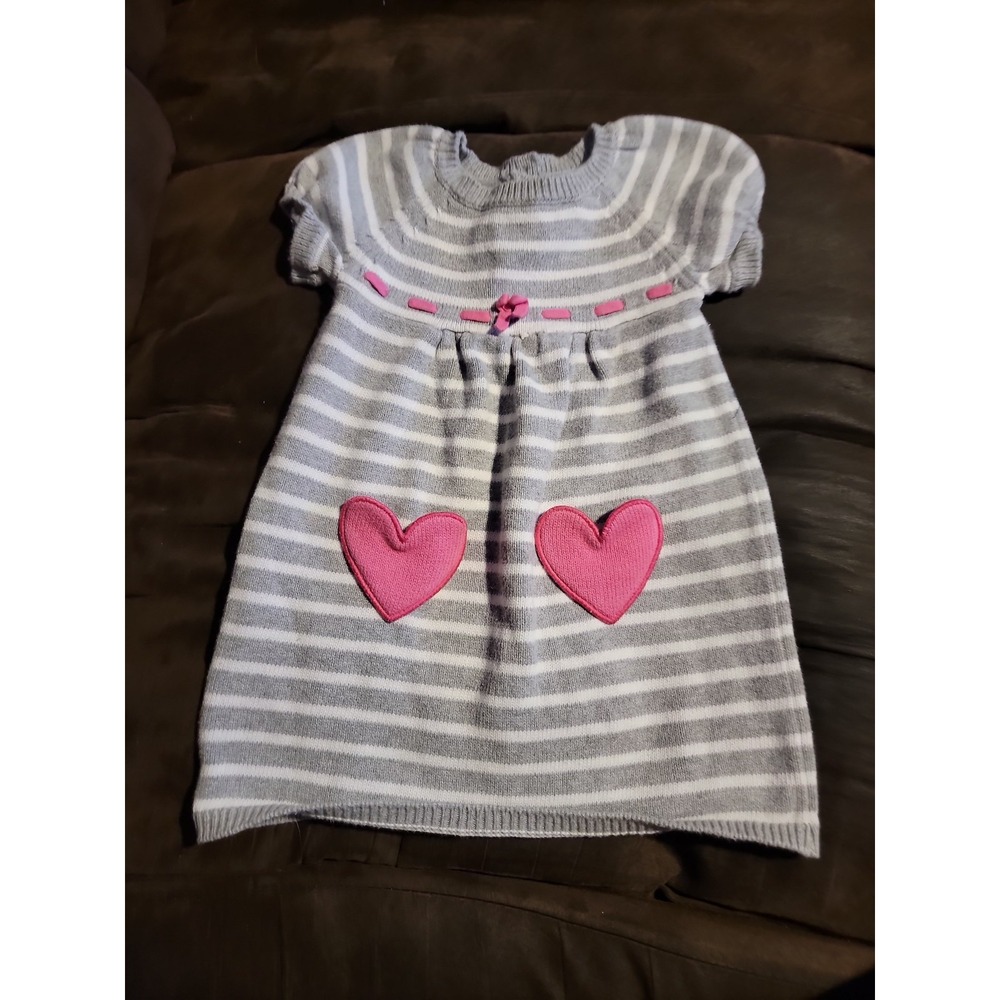 Gymboree panda‎ academy heart sweater dress 18 24 months